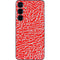 Elephant Print Red Galaxy S25 Skin